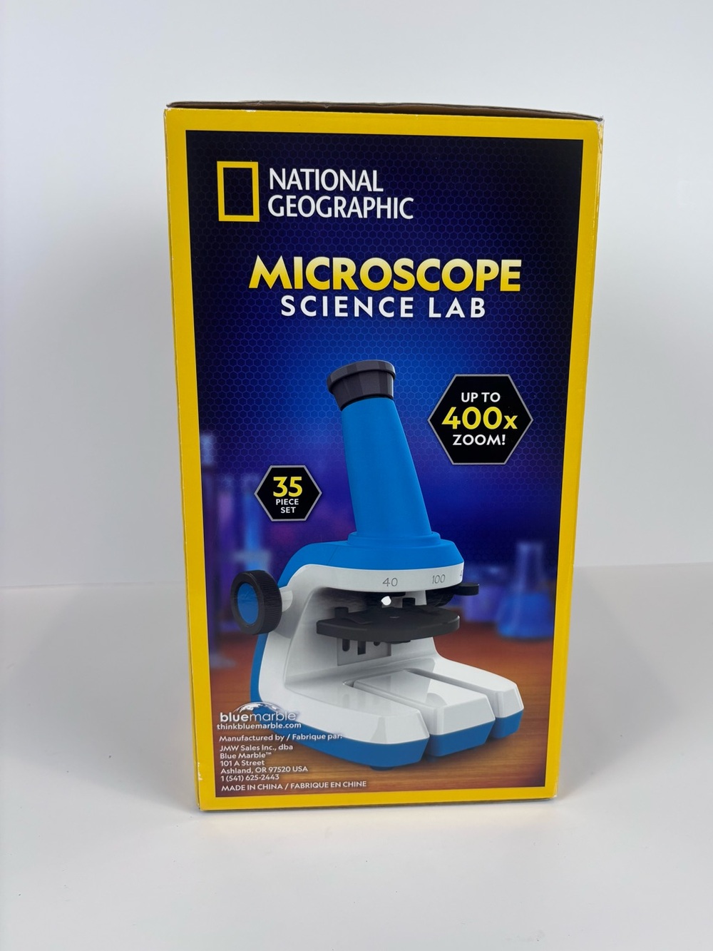 National Geographic Kids Microscope Science Lab Kit STEM 400x Zoom – New In Box